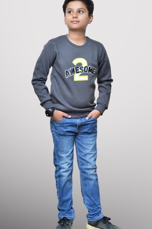 Sweat Shirt Boys Grey